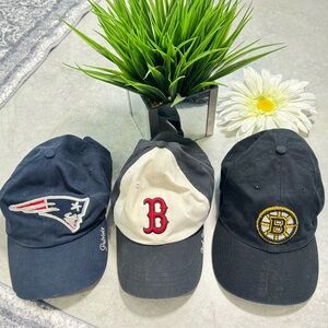 *RARE* Boston GIRLIES!!! Three Pack Bundle Ball Caps!